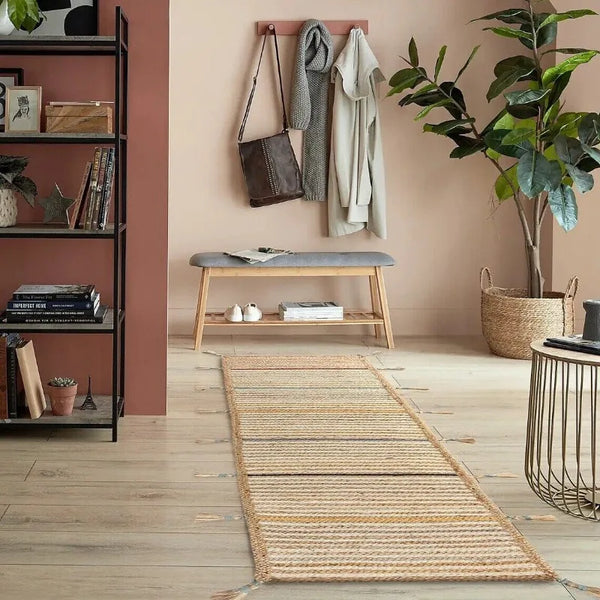 Jute Braided Hand-Crafted Indian Area Rug [Exclusive]