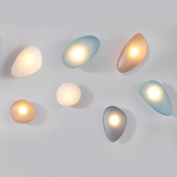 Japanese Pebble Wall Lamp