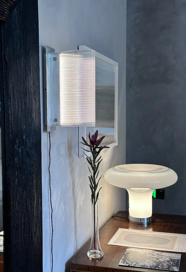 Carl Lighting Glass Mushroom Table Lamp