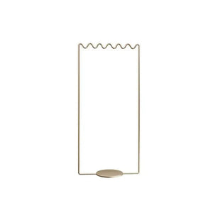 Wavy Metal Floor Coat Rack
