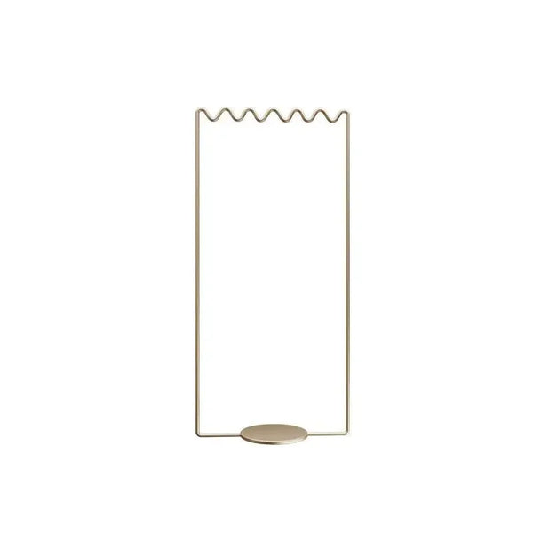 Wavy Metal Floor Coat Rack