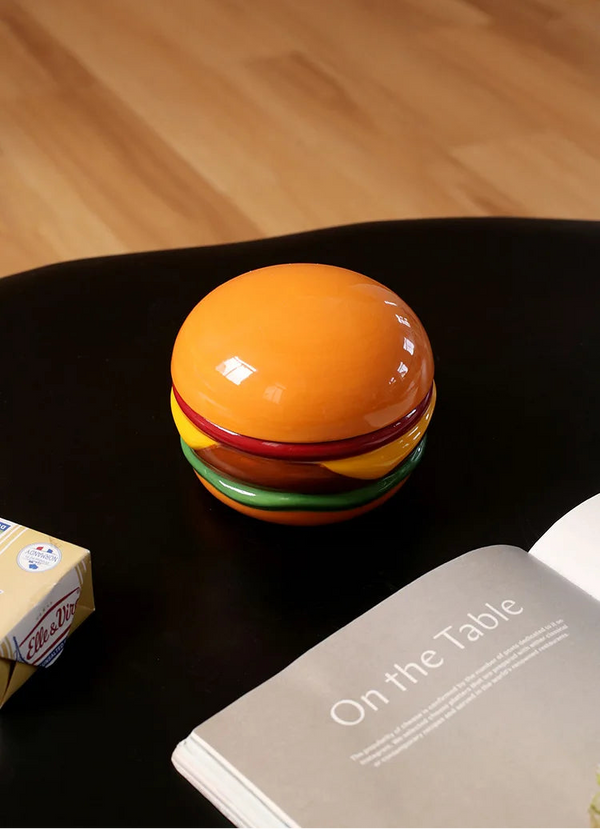 CMYD Burger Ceramic Ashtray
