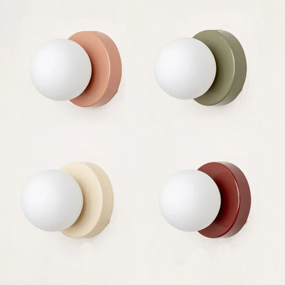 Round Macaron Wall Fixture Lamp