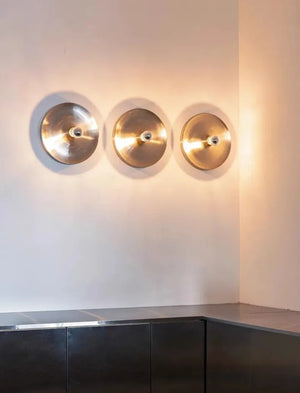 Studio Lima Retro UFO Ripple Disc Wall & Ceiling Fixture Lamp