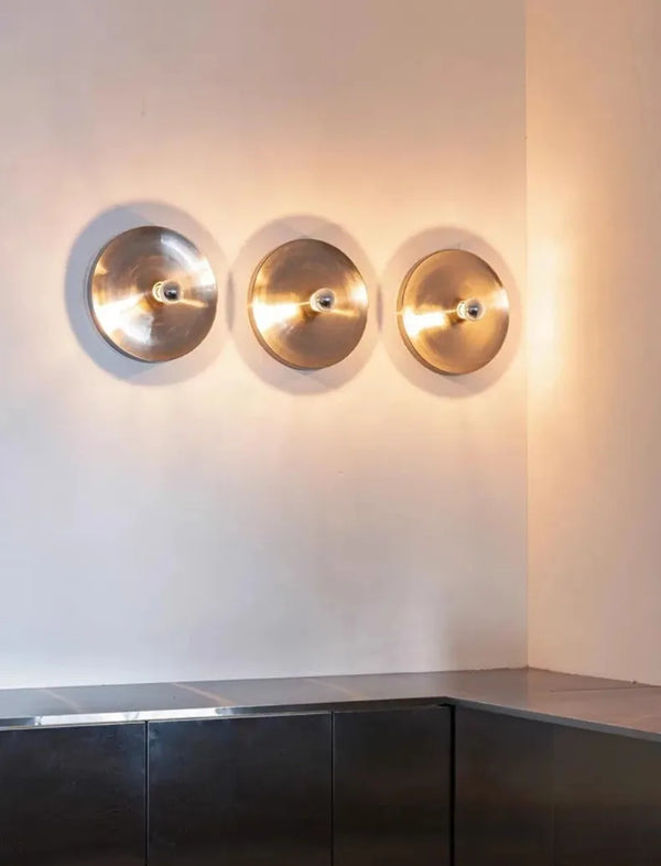 Studio Lima Retro UFO Ripple Disc Wall & Ceiling Fixture Lamp