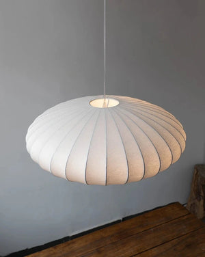 Lustre en soie de style japonais Wabi-sabi