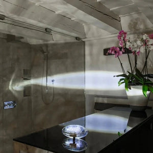 Mini lampe de table en cristal Sunset Sky