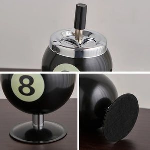 Metal Billiards Ashtray