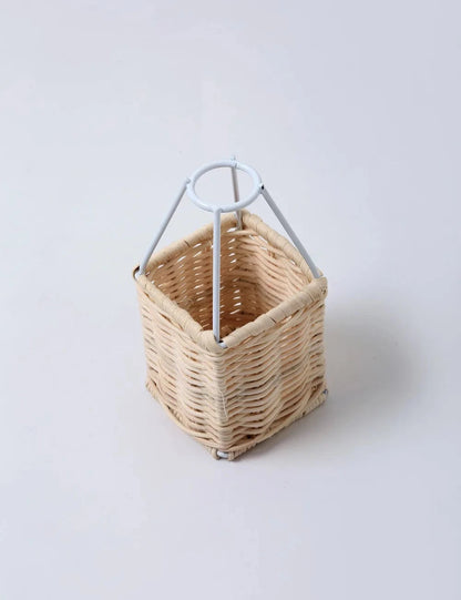 Handmade Rattan Woven Air Balloon Mobile Ornament