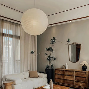 Yū Tokyo Japanese Wabi-Sabi Style Rice Paper Pendant Ceiling Lamp