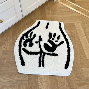 MokoMoko Hand Marked Butt Hand-Crafted Rug