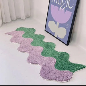 Mono Design Long Color Wave Rug