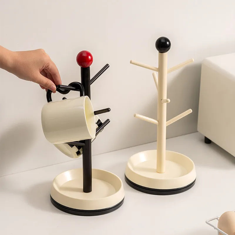 Red Ball Retro Rotatable Mug Rack