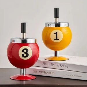 Metal Billiards Ashtray