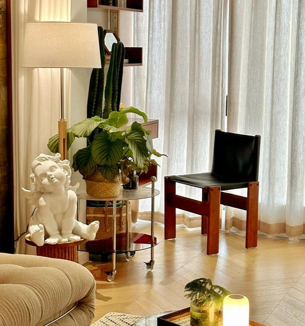 Nordic Rubber Wood Accent Dining Chair