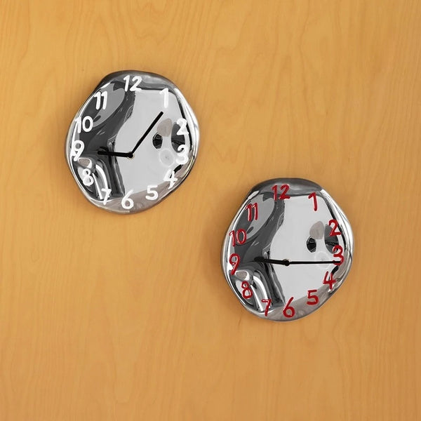 Chrome Electroplated Ceramic Wall Clock