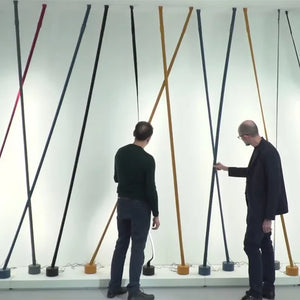 Lampadaire à bande rétro