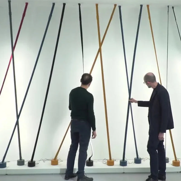 Lampadaire à bande rétro