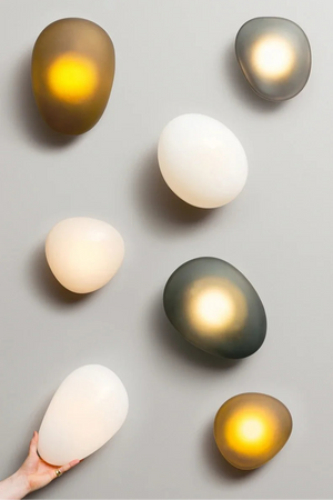 Japanese Pebble Wall Lamp
