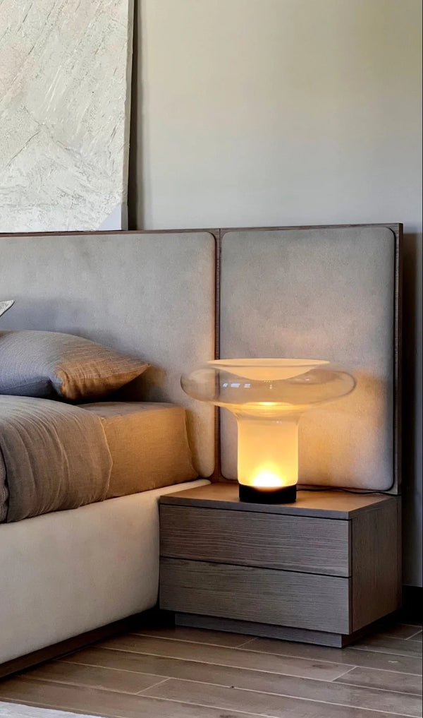 Carl Lighting Glass Mushroom Table Lamp