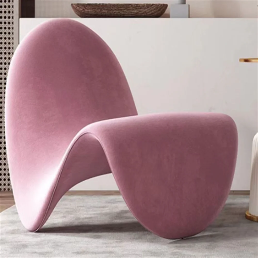 Dusty Pink Lazy Chair