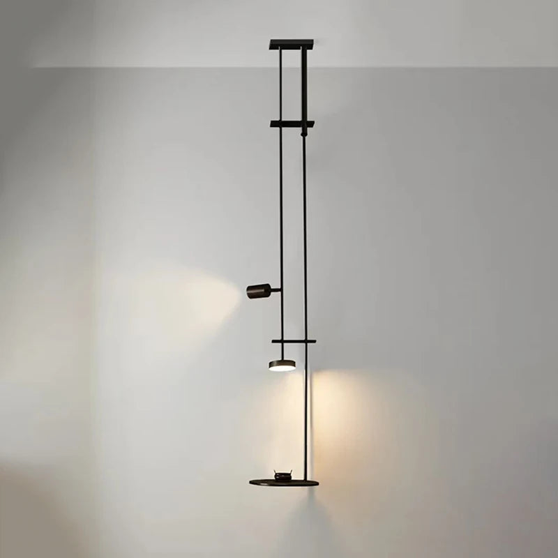 Black Metal Shelf Atmosphere Spot Ceiling Hanging Lamp