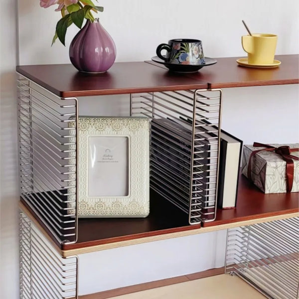 Yū Tokyo Antique Modular Metal & Solid Wood Cube Storage