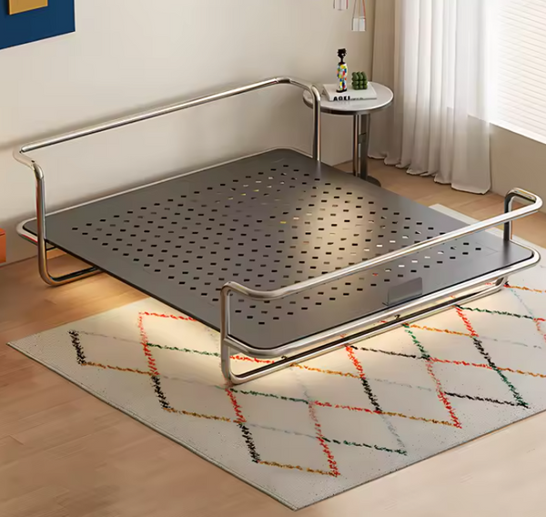 Studio Lima Stainless Steel Industrial Bed Frame