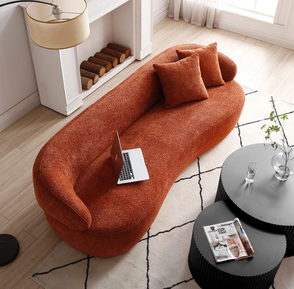 Melloa Lounge 3-Seat Sofa with 2 Pillows