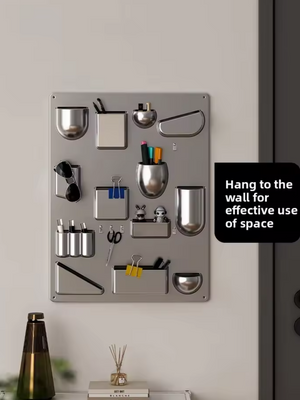 Farbiges Aufbewahrungsregal zur Wandmontage im Retro-Stil