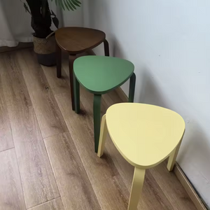 Epeius Home Wooden Triangle Stool