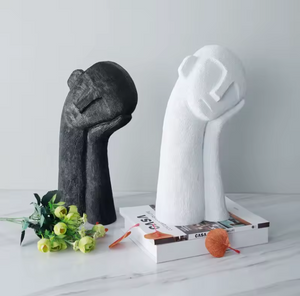 Escultura minimalista abstracta para decoración del hogar