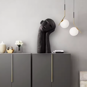 Escultura minimalista abstracta para decoración del hogar