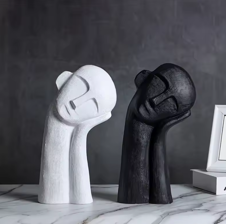 Minimalistische abstrakte Figur, Heimdekoration, Skulptur