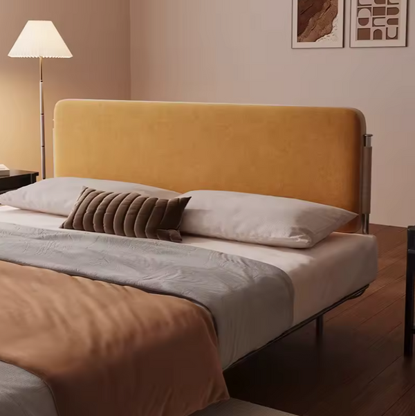 Studio Lima French Orange Headboard Stainless Steel Bed Frame