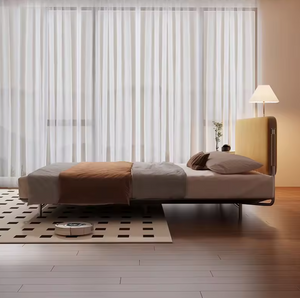 Studio Lima French Orange Headboard Stainless Steel Bed Frame