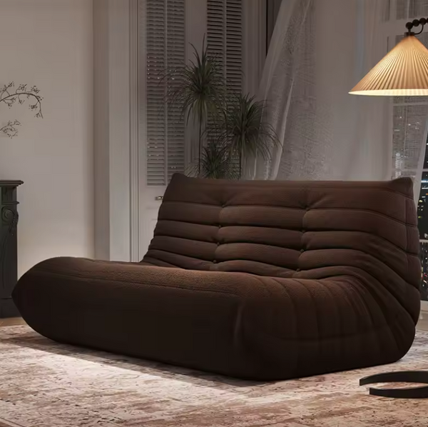Teddy Velvet Foam Two-Seater Sofa