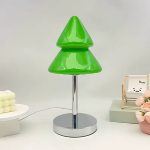 Christmas Tree Glass Table Lamp