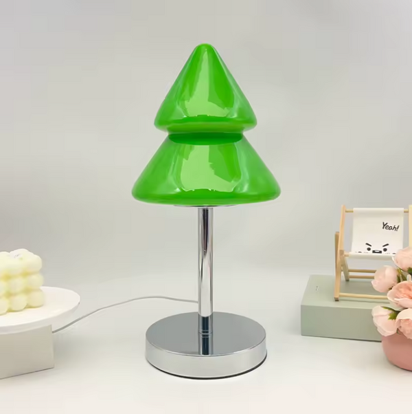 Christmas Tree Glass Table Lamp
