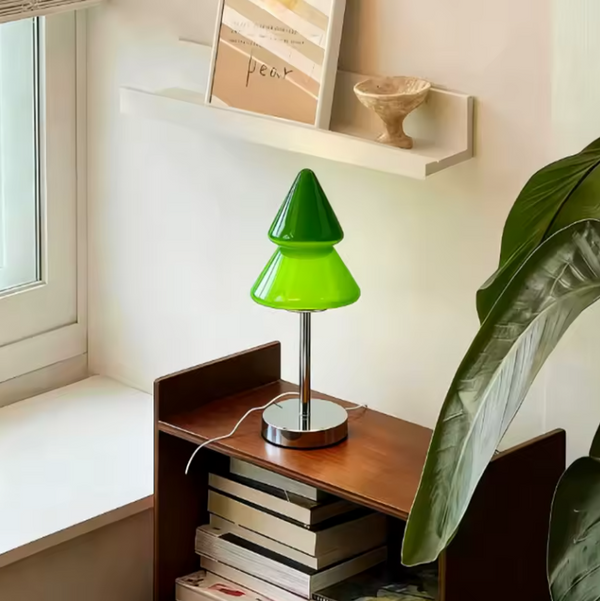 Christmas Tree Glass Table Lamp