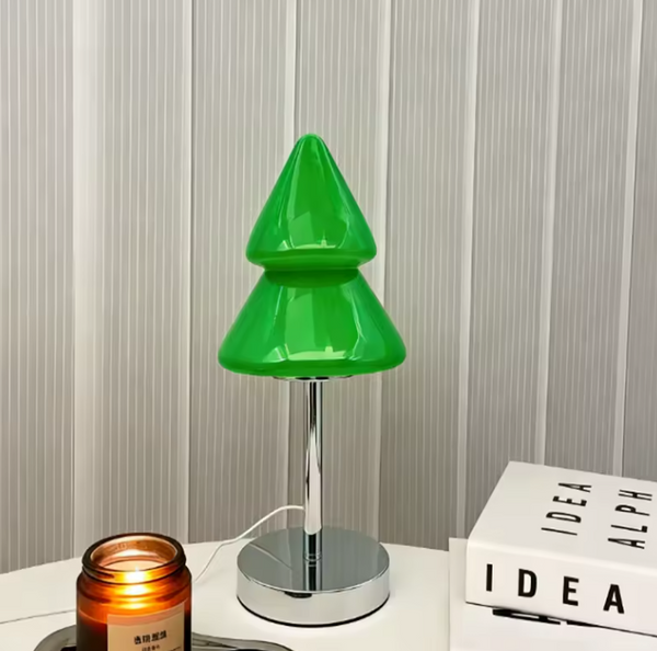 Christmas Tree Glass Table Lamp