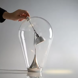 Lampe de bureau magnétique en verre soufflé tactile moderne pour salon, salle d'étude, chambre à coucher, décoration, lampe de bureau de lecture