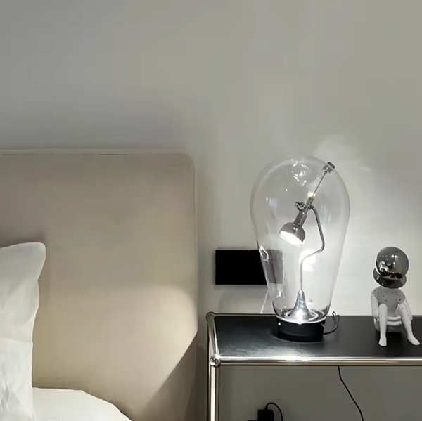 Lampe de bureau magnétique en verre soufflé tactile moderne pour salon, salle d'étude, chambre à coucher, décoration, lampe de bureau de lecture