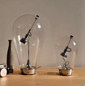 Lampe de bureau magnétique en verre soufflé tactile moderne pour salon, salle d'étude, chambre à coucher, décoration, lampe de bureau de lecture