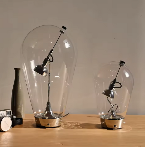 Lampe de bureau magnétique en verre soufflé tactile moderne pour salon, salle d'étude, chambre à coucher, décoration, lampe de bureau de lecture