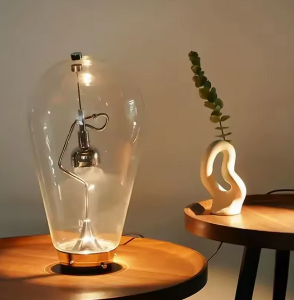 Lampe de bureau magnétique en verre soufflé tactile moderne pour salon, salle d'étude, chambre à coucher, décoration, lampe de bureau de lecture