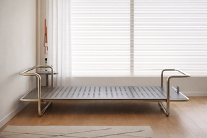 Studio Lima Stainless Steel Industrial Bed Frame