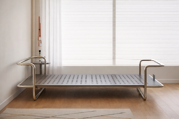 Studio Lima Stainless Steel Industrial Bed Frame