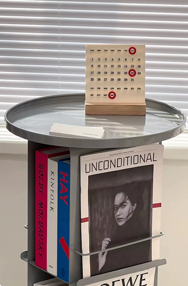 Modü Metal Round Magazine Rack