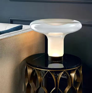 Carl Lighting Glass Mushroom Table Lamp